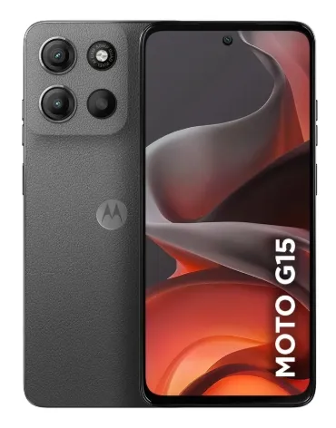 Smartphone Motorola Moto G15 - 256gb 12gb (4gb Ram+8gb Ram Boost) E Camera 50mp Com Ai E Night Vision Bateria De 5200 Mah Tela Fhd+ 6.7 Com Superbrilho Nfc - Grafite