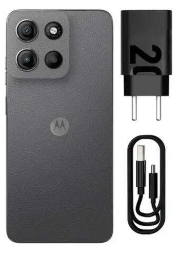 Smartphone Motorola Moto G15 - 256gb 12gb (4gb Ram+8gb Ram Boost) E Camera 50mp Com Ai E Night Vision Bateria De 5200 Mah Tela Fhd+ 6.7 Com Superbrilho Nfc - Grafite