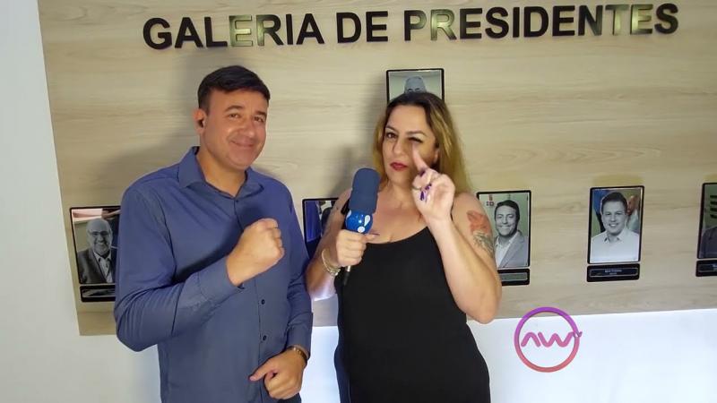 AWTV NO EVENTO DE INAUGURAÇÃO NOVA SEDE DO CIOESTE, VANESSA MAIA ENTREVISTA RODRIGO ANDRADE