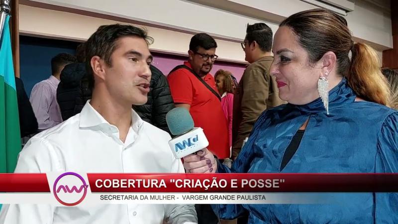 RUBENS FURLAN JR, NA POSSE DA SECRETARIA DA MULHER DE VARGEM GRANDE PAULISTA