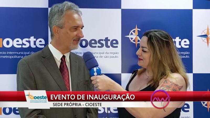 AWTV NO EVENTO DE INAUGURAÇÃO NOVA SEDE DO CIOESTE, VANESSA MAIA ENTREVISTA JORGE LAPAS